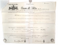 19TH C. BRITISH LEGAL DOCUMENTS
