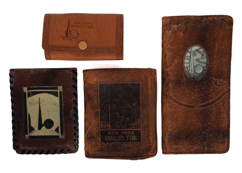 NEW YORK WORLDS FAIR 1939 LEATHER WALLETS