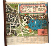 NEW YORK WORLD'S FAIR 1939 WALKING CANE WITH MAP