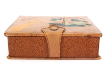 NEW YORK WORLD'S FAIR 1939 HANDKERCHIEFS & STORAGE BOX
