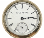 19TH C. MEN'S ELGIN NICKEL CASE POCKET WATCH