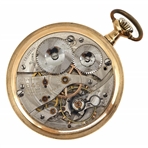 MEN'S WALTHAM GOLD-FILLED CASE RAILROAD POCKET WATCH