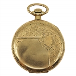 MEN'S HAMPDEN GOLD-FILLED CASE POCKET WATCH