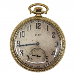1920s MEN'S ELGIN GOLD-FILLED CASE POCKET WATCH