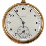 MEN'S ELGIN GOLD-FILLED CASE POCKET WATCH