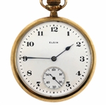MEN'S ELGIN GOLD-FILLED CASE POCKET WATCH