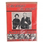 MAJOR BOWES AMATEUR HOUR ALL RIGHT ALL RIGHT NOTEPADS