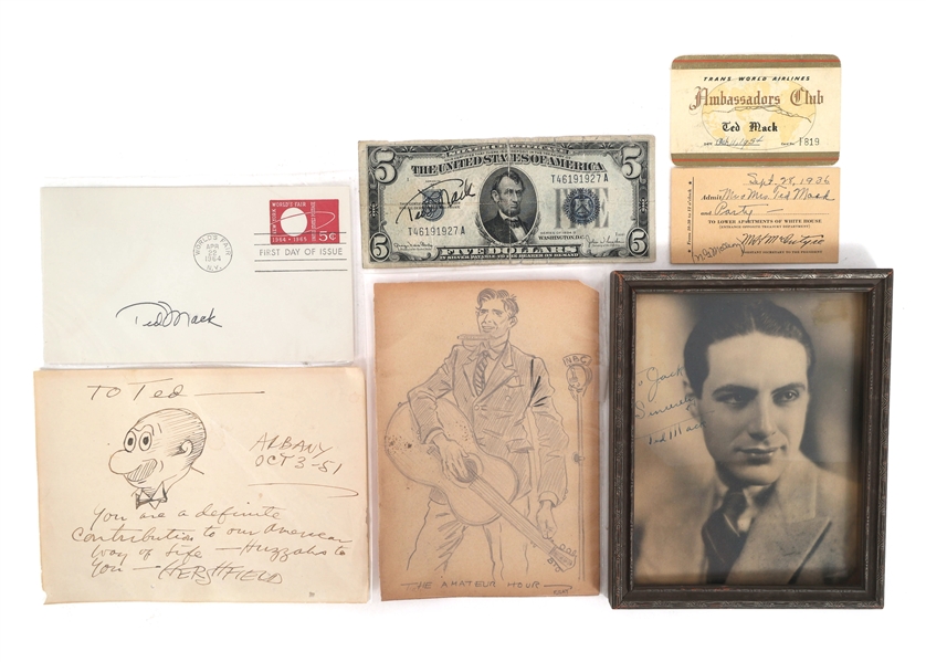 AMATEUR HOUR TED MACK AUTOGRAPHS