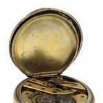 MEN'S FRENCH .900 SILVER CASE POCKET WATCH
