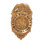 MAJOR BOWES AMATEUR HOUR BIRMINGHAM AL FIRE CHIEF BADGE