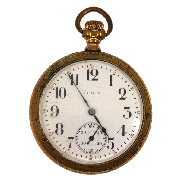 MENS ELGIN GOLD-FILLED POCKET WATCH