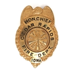 MAJOR BOWES AMATEUR HOUR CEDAR RAPIDS, IA FIRE BADGE