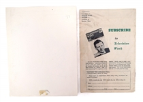 AMATEUR HOUR TED MACK SOUVENIRS & EPHEMERA