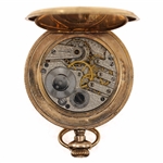 MEN'S TRENTON GOLD-FILLED HUNTER'S CASE POCKET WATCH