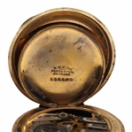 MEN'S TRENTON GOLD-FILLED HUNTER'S CASE POCKET WATCH