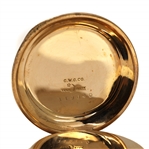 MEN'S WALTHAM GOLD-FILLED HUNTER'S CASE POCKET WATCH