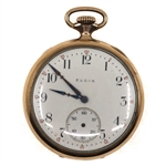 MEN'S ELGIN GOLD-FILLED CASE POCKET WATCH