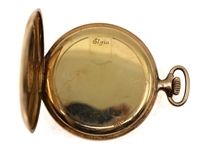 MEN'S ELGIN GOLD-FILLED CASE POCKET WATCH