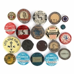 SOUVENIR PLAQUE, HUNTING/ FISHING LICENSES & BUTTONS