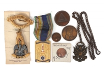 20TH C. FRATERNAL ORGANIZATION MEDALS & REGALIA
