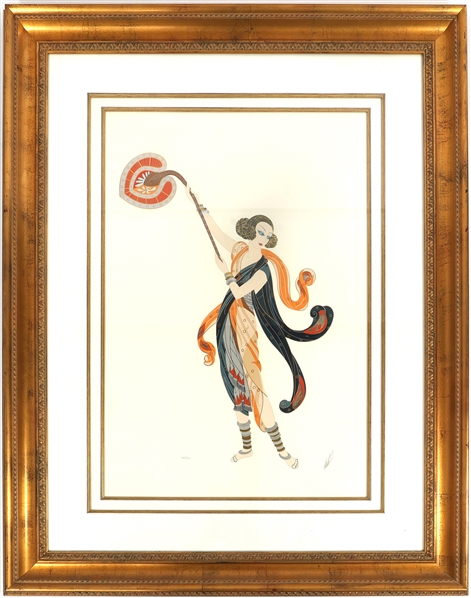 ERTE BALINESE 1990 FRAMED SERIGRAPH #262/300