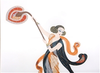 ERTE 'BALINESE' 1990 FRAMED SERIGRAPH #262/300