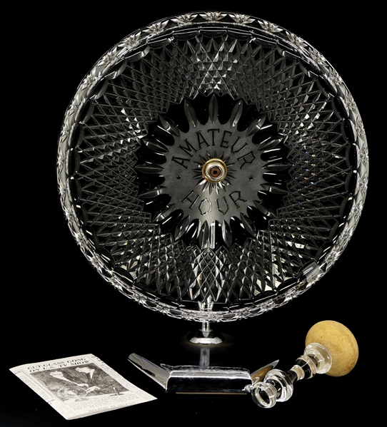 AMATEUR HOUR WATERFORD CRYSTAL GONG