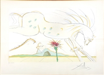 SALVADOR DALI THE HORSE & THE WOLF LITHOGRAPH VIII/LXII