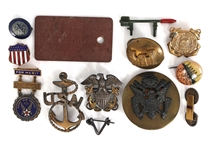 20TH CENTURY MILITARY & MASONIC INSIGNIA