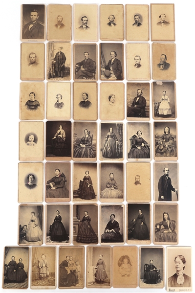 19TH CENTURY CARTE DE VISITE PORTRAIT CARDS