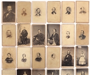 19TH CENTURY CARTE DE VISITE PORTRAIT CARDS