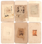 19TH CENTURY TIN TYPE PORTRAIT CARDS