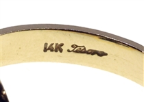TESORO 14K YELLOW GOLD DIAMOND HEART RING