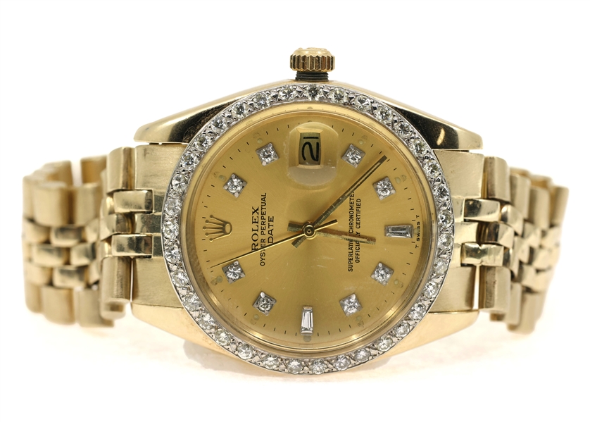 ROLEX OYSTER PERPETUAL DATEJUST MENS WRIST WATCH