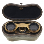20TH C. OPERA GLASSES, BROOCH & NEEDLE CASE