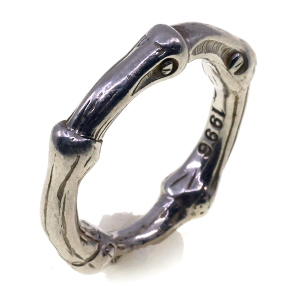 TIFFANY & CO STERLING SILVER BAMBOO RING