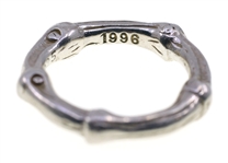 TIFFANY & CO STERLING SILVER BAMBOO RING