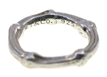 TIFFANY & CO STERLING SILVER BAMBOO RING