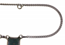 PERUVIAN STERLING CHRYSOCOLLA NECKLACE & EARRINGS SET
