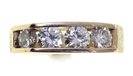 14K YELLOW GOLD 1.84 CTW ROUND DIAMOND BAND 