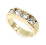 14K YELLOW GOLD 1.84 CTW ROUND DIAMOND BAND 