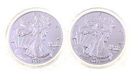 2022 .999 FINE SILVER 1 OZ BULLION ROUNDS - 6 OZ TOTAL