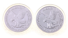 2022 .999 FINE SILVER 1 OZ BULLION ROUNDS - 6 OZ TOTAL