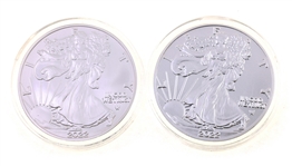2022 .999 FINE SILVER 1 OZ BULLION ROUNDS - 6 OZ TOTAL
