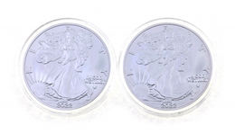 2022 .999 FINE SILVER 1 OZ BULLION ROUNDS - 6 OZ TOTAL