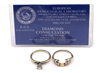 LADIES 2.32 CTW DIAMOND 14K YELLOW GOLD WEDDING RING SET