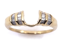LADIES 2.32 CTW DIAMOND 14K YELLOW GOLD WEDDING RING SET