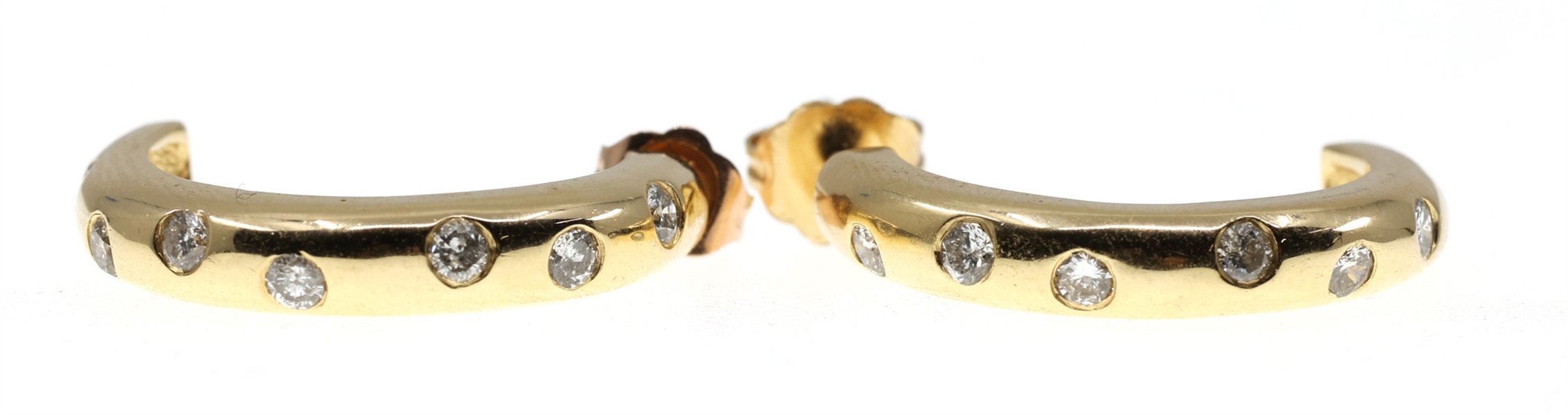 14K YELLOW GOLD .56 CTW DIAMOND EARRINGS