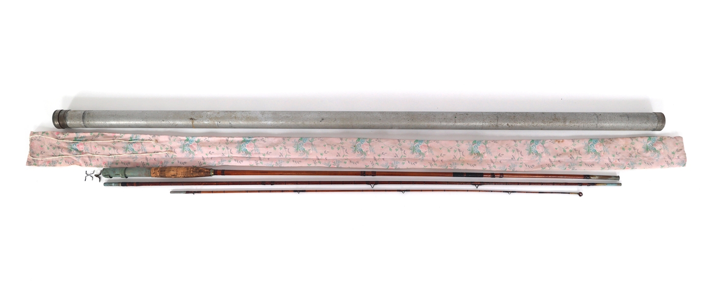 EARLY 20TH C. HENRY ANDRUS BAMBOO TRUNK FLY FISHING ROD