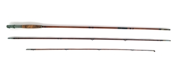 EARLY 20TH C. HENRY ANDRUS BAMBOO TRUNK FLY FISHING ROD